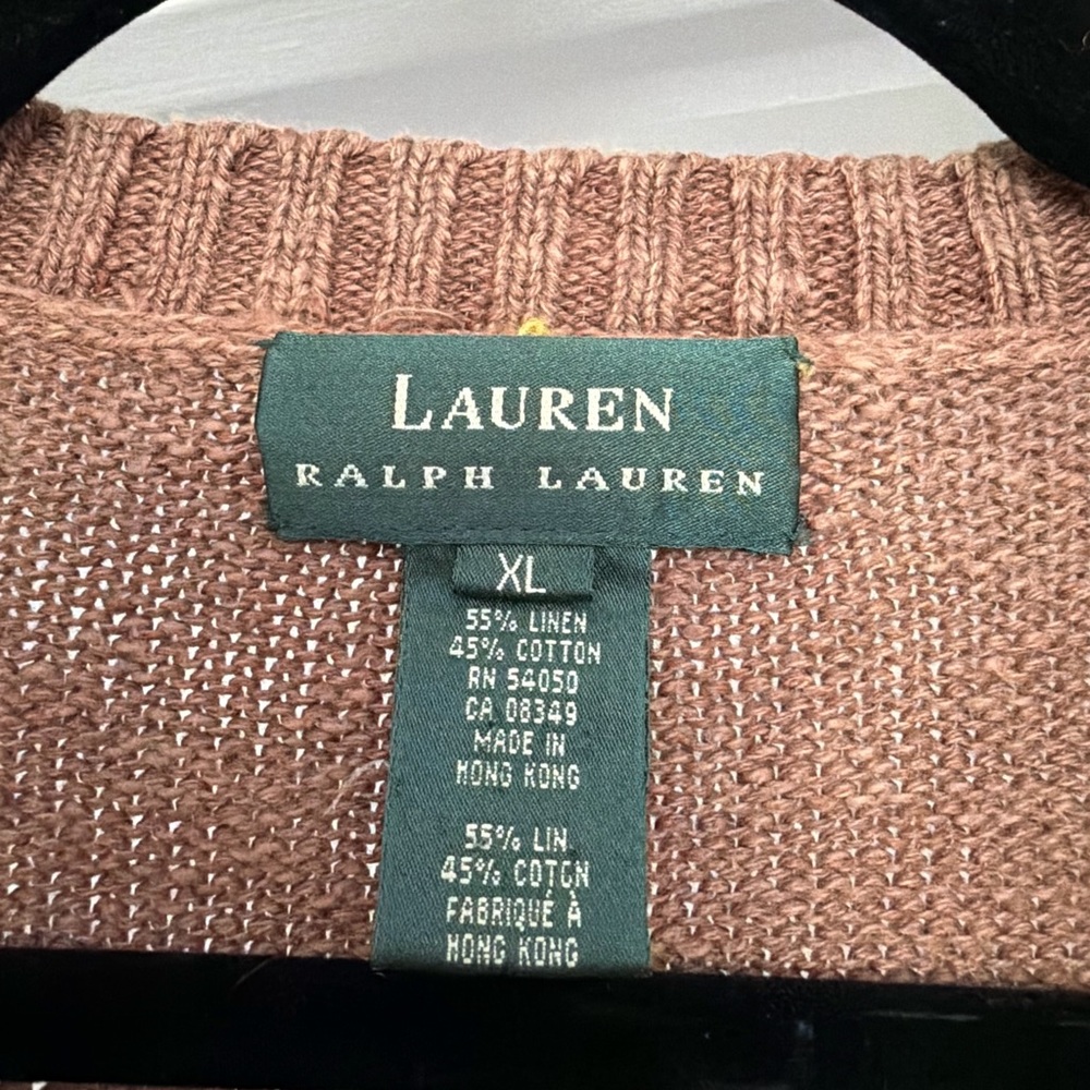 Ralph Lauren Tan Knit Sweater - Picture 2 of 3